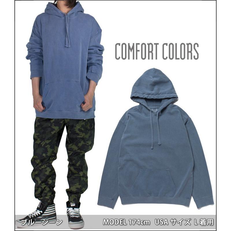 後染め パーカー メンズ Comfort Colors スウェット コンフォートカラーズ プルオーバー ブルー 青 レッド ブラック ホワイト 白 黒 グリーン 緑 1567 Playerz 通販 Yahoo ショッピング