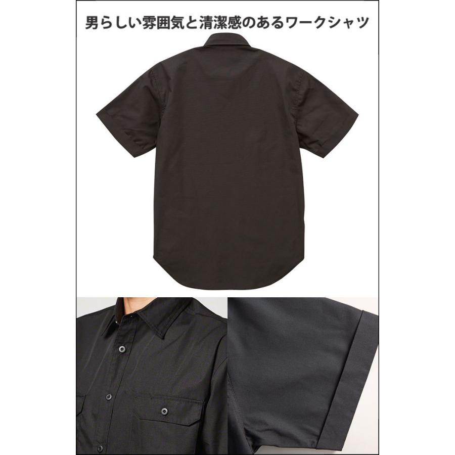 2xl 5xl United Athle ワークシャツ メンズ 無地 半袖 シャツ おしゃれ かっこいい 大きいサイズ ストリート アメカジ ブラック 黒 ネイビー 1772x Playerz 通販 Yahoo ショッピング