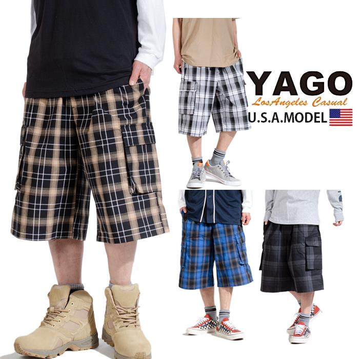 ヤゴ ハーフパンツ カーゴパンツ Yago ショートパンツ メンズ カーゴショーツ 大きいサイズ ゆったり 大きめ ストリート カジュアル ファッション チカーノ 2613bc Playerz 通販 Yahoo ショッピング