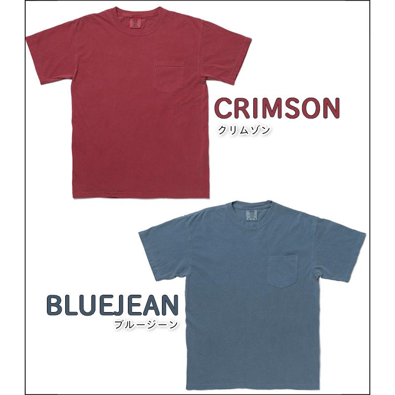 Comfort Colors 後染め ポケット付きｔシャツ コンフォートカラーズ 半袖ｔシャツ レディース メンズ ｔシャツ Usaモデル 6030 Playerz 通販 Yahoo ショッピング