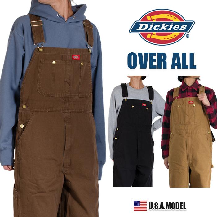 ディッキーズ オーバーオール ダック DICKIES メンズ レディース 大きいサイズ USAモデル OVERALL (ブラウン) 作業服