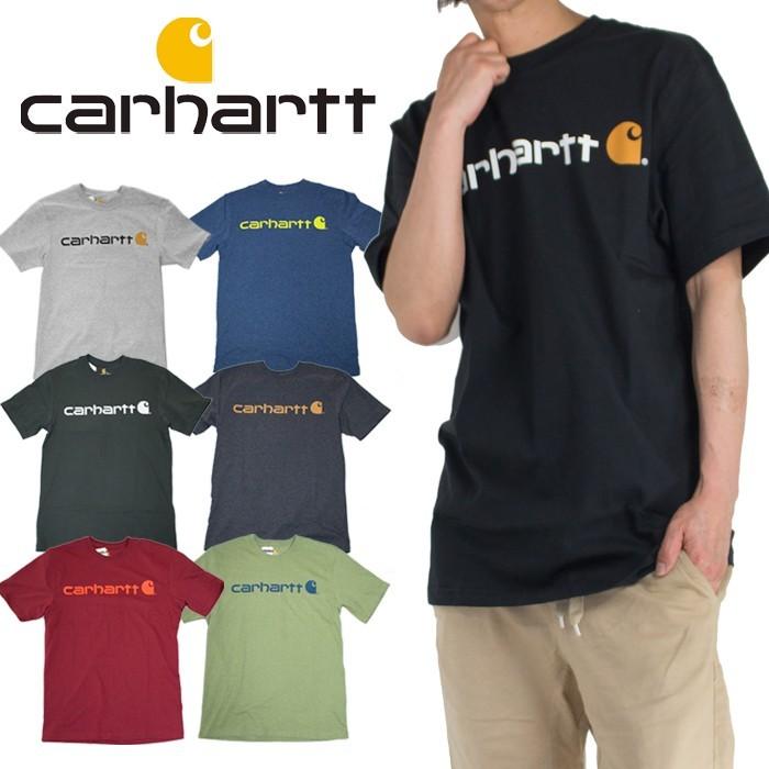 カーハート ｔシャツ ロゴ 半袖 Carhartt Usaモデル ワンポイント半袖ｔシャツ メンズ ブラック 黒 グレー ブルー K195 Playerz 通販 Yahoo ショッピング