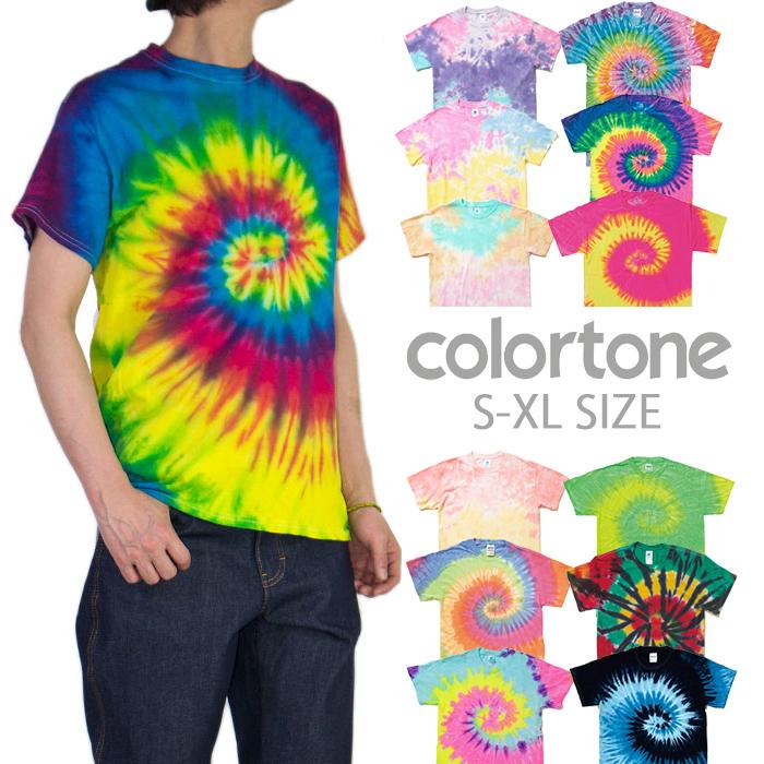 Colortone カラートーン タイダイ 半袖ｔシャツ レディース メンズ ｔシャツ タイダイ柄 タイダイ染め Tシャツ Usaモデル 大きいサイズ Td1000 Playerz 通販 Yahoo ショッピング