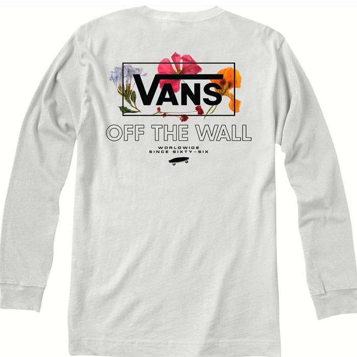バンズ 長袖Tシャツ VANS ロンT ホワイト 白 大きいサイズ ヴァンズ ...