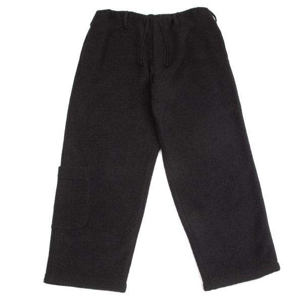 ヨウジヤマモト プールオムyohji メンズファッション Yamamoto Pour テーパードパンツ Homme ウールポリドロストテーパードパンツ 黒3 Miyake Limi メンズ K プレイフル ショッピング店 限時セール