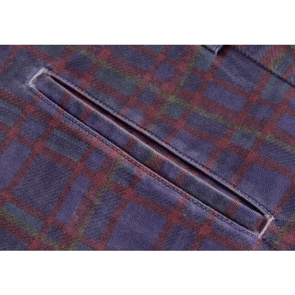 【美品】コムデギャルソンオム　パンツ　ブラックウォッチ　ワイド　チェック柄　M Yahoo!オークション -「チェック パンツ」(コム デ ギャルソン