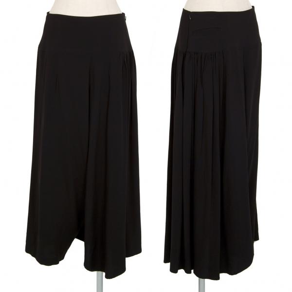 ヨウジヤマモト ファムyohji Yamamoto Femme アシンメトリーギャザーサルエルパンツ 黒1 Feu Jean レディース K Playful プレイフル コムデギャルソン ヨウジヤマモト Issey レディースファッション プレイフル ショッピング店 人気商品販売中の