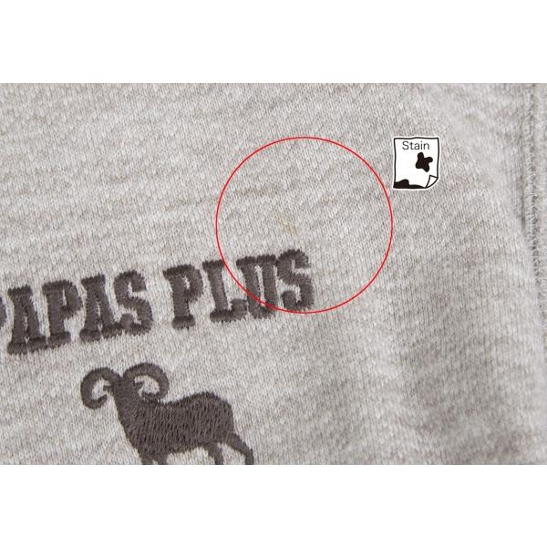 パパスプラスPapas+ コットンポリロゴ刺繍ジップアップスウェットブルゾン グレーM 【メンズ】｜playful-1shop｜04