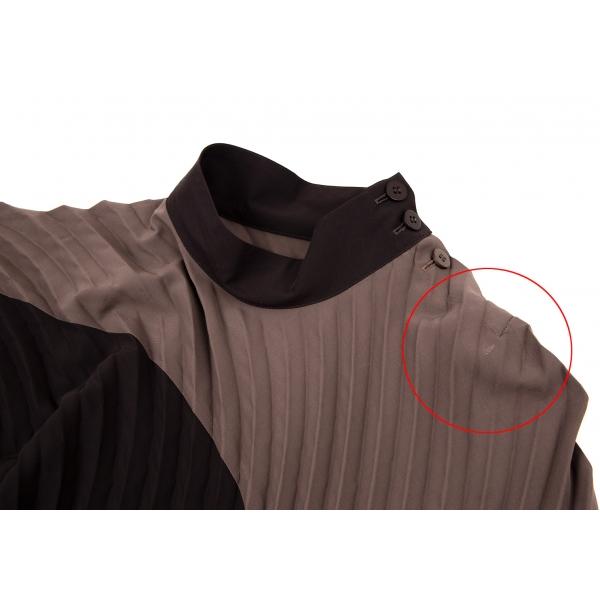イッセイミヤケISSEY MIYAKE FRONDS ハンドプリーツアシンメトリー 