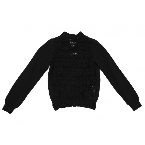 COMME des GARCONS コムデギャルソンCOMME かぎ編みニット切替 COMME des GARCONS コムデギャルソンCOMME かぎ編みニット切替