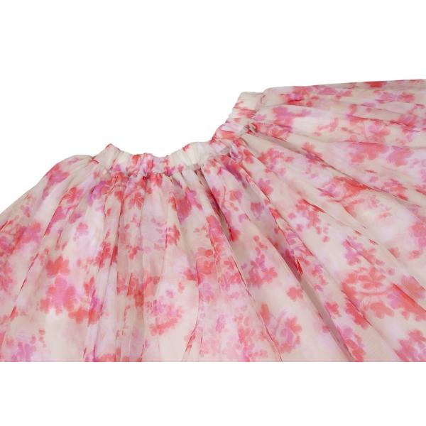 コムデギャルソンCOMME des GARCONS 花柄メッシュチュールレイヤード 