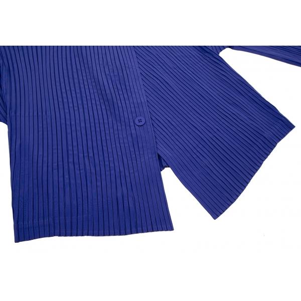 ISSEY MIYAKE イッセイミヤケISSEY プリーツ1Bジャケット 青2 ISSEY MIYAKE イッセイミヤケISSEY プリーツ1Bジャケット 青2