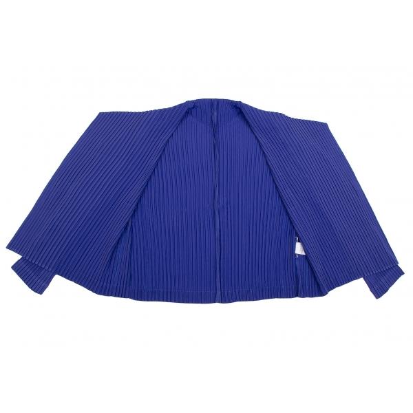 ISSEY MIYAKE イッセイミヤケISSEY プリーツ1Bジャケット 青2 ISSEY MIYAKE イッセイミヤケISSEY プリーツ1Bジャケット 青2