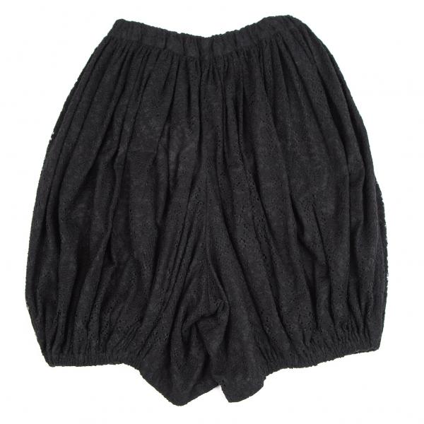 A15549　美品　コムデギャルソン　総レース　かぼちゃパンツ　バルーン　黒　S A15549 美品 コムデギャルソン 総レース かぼちゃパンツ