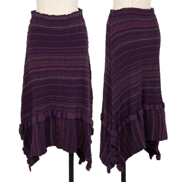 イッセイミヤケ ミーISSEY MIYAKE me ボーダープリント  