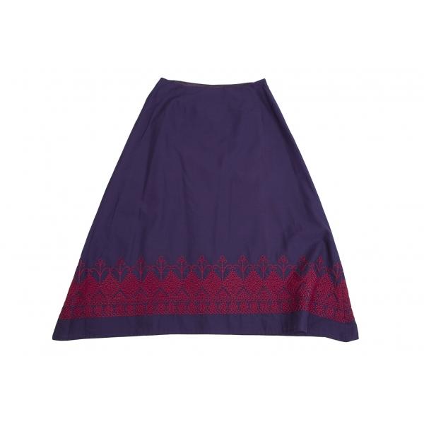 ジジリgigli 裾刺繍フレアスカート 紫36 【レディース】｜playful-1shop｜02