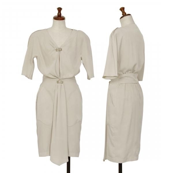 ティエリーミュグレーロングフレアーワンピース