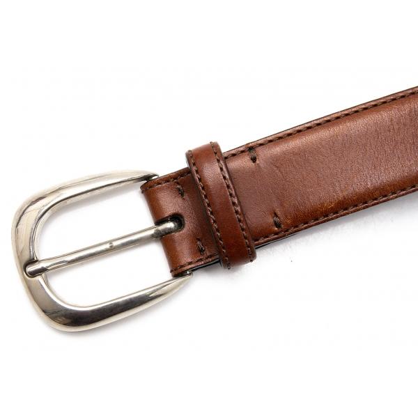 papas 本革 ベルト ブラウン PAPAS パパスPapas レザーベルト 茶黒38/95 【メンズ】 : プレイ