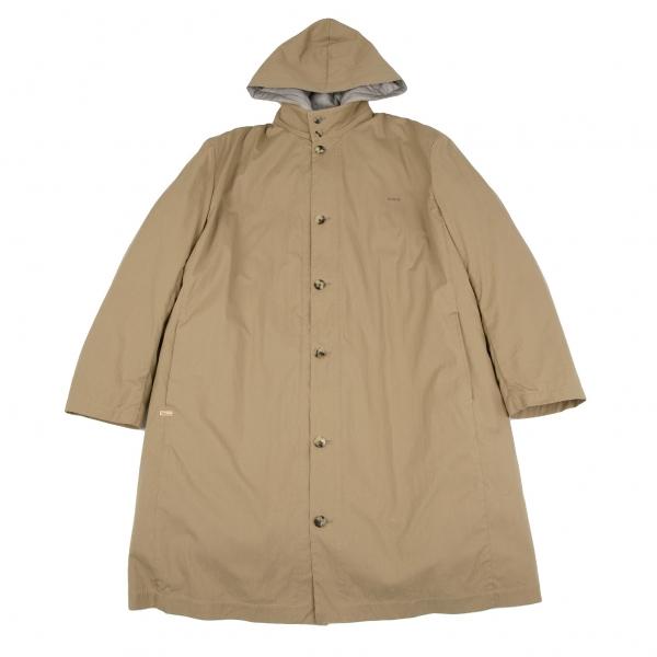 PAPAS パパスPapas ダウンライナースタンドカラーコート ベージュ52LL 