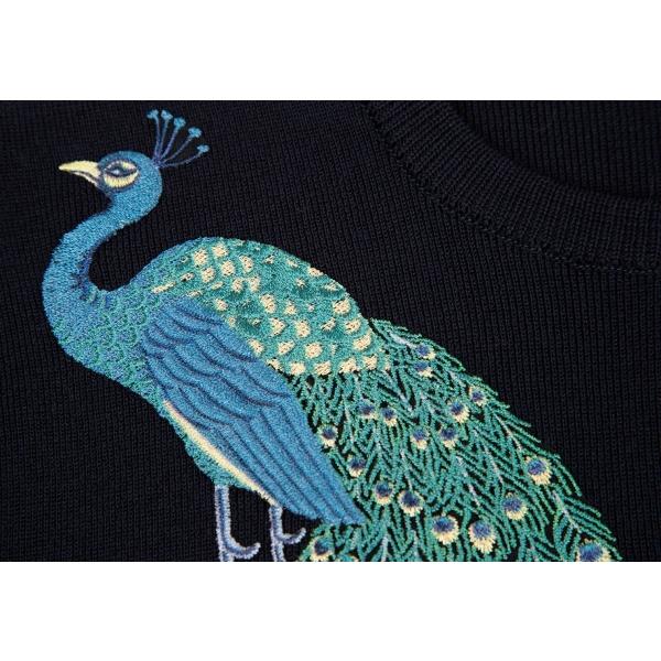 KEITA MARUYAMA ケイタマルヤマKEITA 孔雀ビーズ刺繍ストレッチ KEITA MARUYAMA ケイタマルヤマKEITA 孔雀ビーズ刺繍ストレッチ