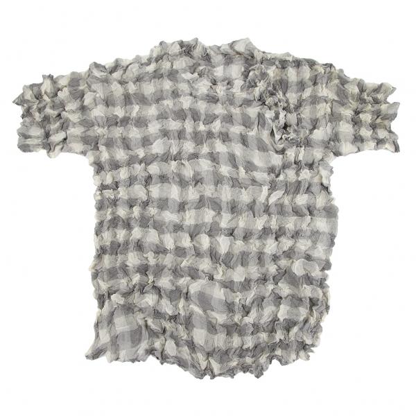 ISSEY MIYAKE イッセイミヤケISSEY ブロックチェックシワ ISSEY MIYAKE イッセイミヤケISSEY ブロックチェックシワ