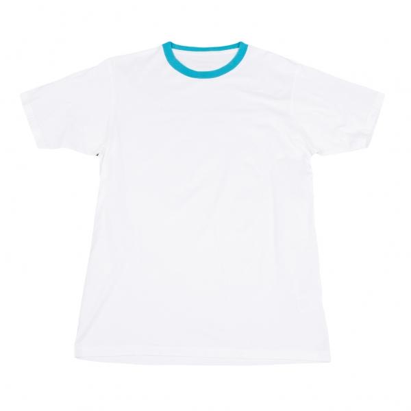 ユニフォームエクスペリメントuniform experiment WhiteLine バックロゴリンガーTシャツ 白水色2 【メンズ】｜playful-1shop｜05