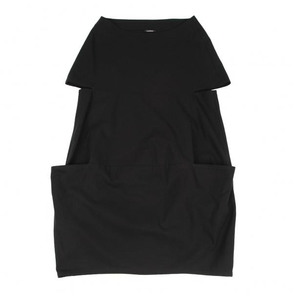 リミフゥLIMI feu コットンポケットデザインワンピース 黒S 