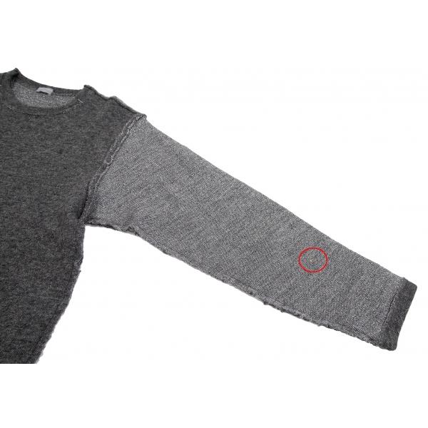 COMME des GARCONS HOMME ニット/グレー色 COMME des GARCONS HOMME PLUS Metallic Knit Sweater Size S(K