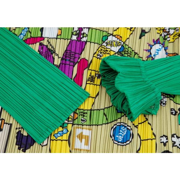 プリーツプリーズPLEATS PLEASE すごろく柄裾ドローコードカットソー 