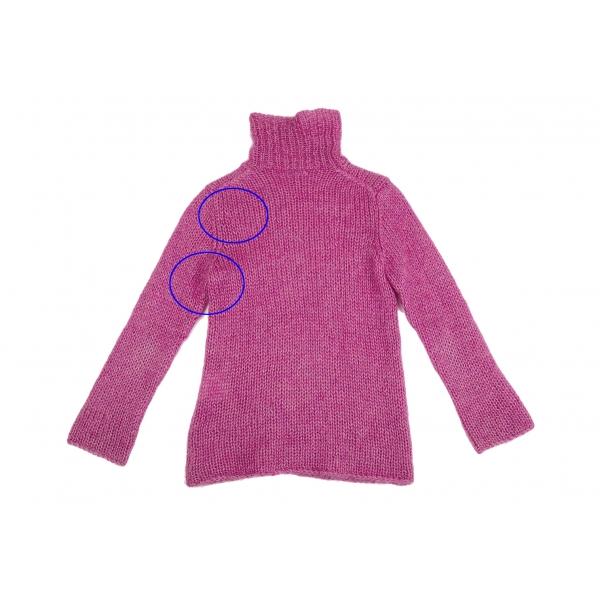 コムデギャルソン　バイカラー　ウールニット　AD2001 robe de chambre COMME des GARCONS ローブドシャンブル