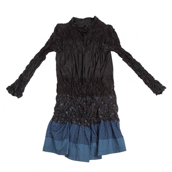 イッセイミヤケ ハートISSEY MIYAKE HaaT フリル切替カラースカート 