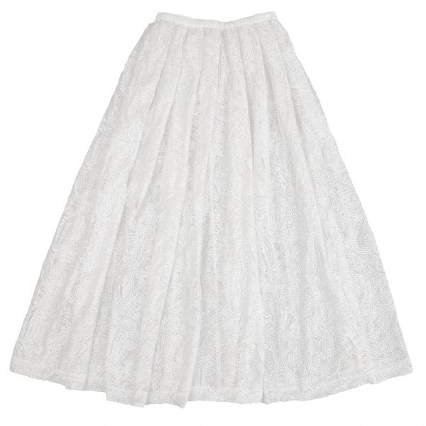 コムデギャルソン レース スカート 白