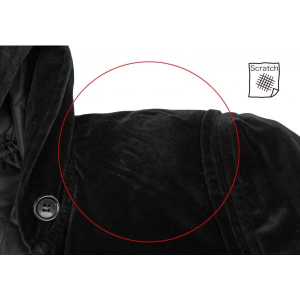 コムデギャルソンオム レザーダッフルコート COMME des GARÇONS COMME des GARCONS 袖牛革レザー ウール ダッフルコート