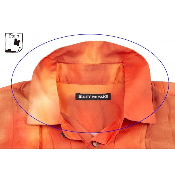 イッセイミヤケ メンISSEY MIYAKE MEN タイダイプリーツデザインシャツ 