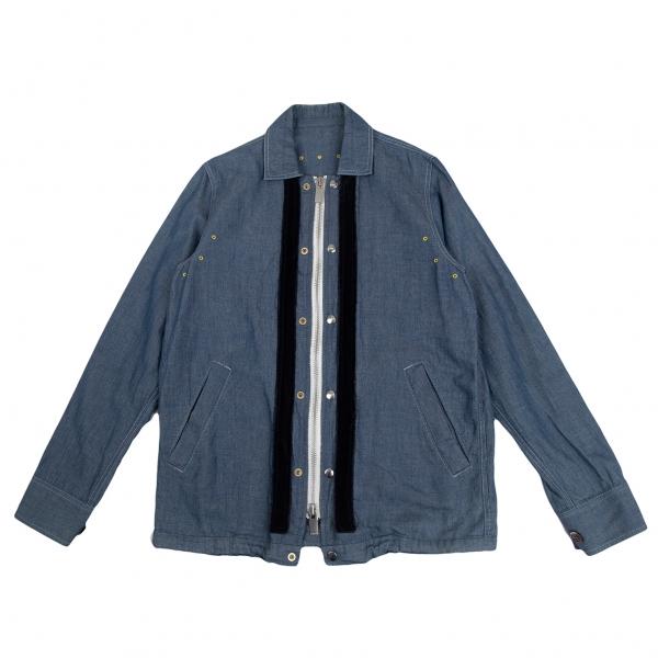 SACAI 2024 コーデュロイ フルジッパー パーカー グリーン SACAI 2024 コーデュロイ フルジッパー パーカー グリーン