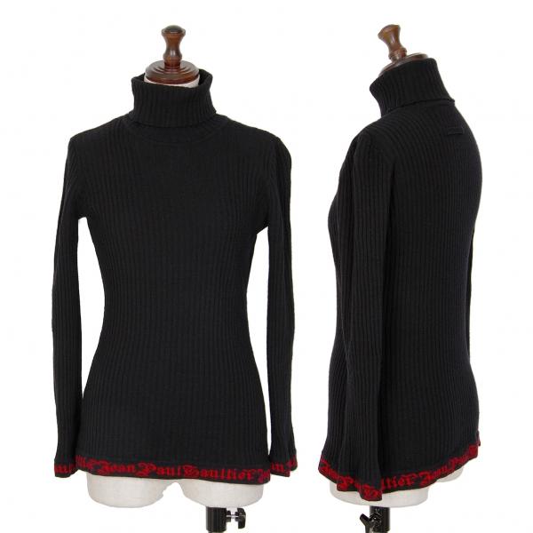 Jean Paul GAULTIER　リブ編み タートルネックセーター Jean Paul Gaultier ジャンポールゴルチエ クラシック ロゴ