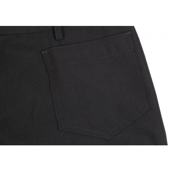 tricotコムデギャルソン 製品染めキュプラウエストゴムカーゴ風パンツ 黒 BLACK COMME des GARCONS(ブラックコムデギャルソン) 24AW