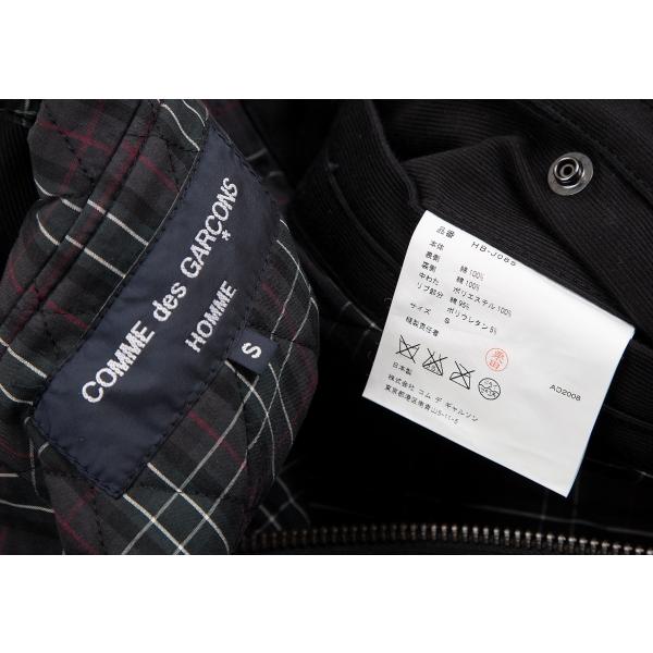 コムデギャルソンオム チェック柄テーラードジャケット S 黒 ウール コムデギャルソンオム チェック柄テーラードジャケット S 黒