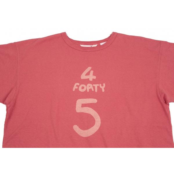 45rpm 45R プリントTシャツ ピンク4 【レディース】 : k-128780 