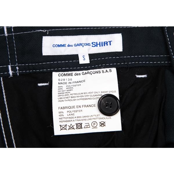 コムデギャルソンシャツCOMME des GARCONS SHIRT ポリウールステッチ