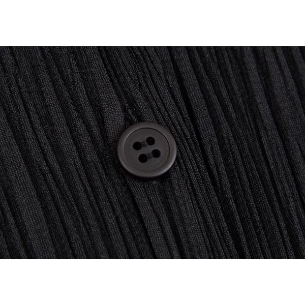 PLEATS PLEASE プリーツプリーズPLEATS プリーツ半袖シャツ 黒3 PLEATS PLEASE プリーツプリーズPLEATS プリーツ半袖シャツ 黒3