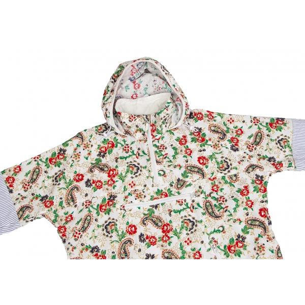 【希少】コムデギャルソン　96AW ジャガード織　ノーカラージャケット　フラワー COMME des GARCONS JUNYA WATANABE MAN × VANSON