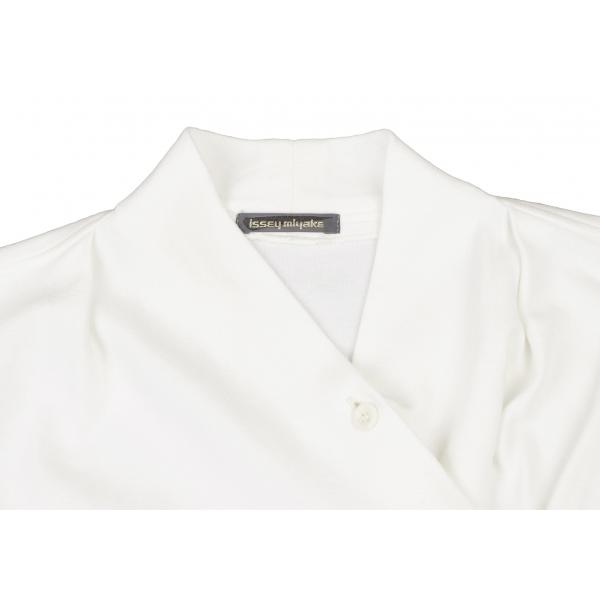 ISSEY MIYAKE イッセイミヤケISSEY ドレープネックリブスリーブ ISSEY MIYAKE イッセイミヤケISSEY ドレープネックリブスリーブ
