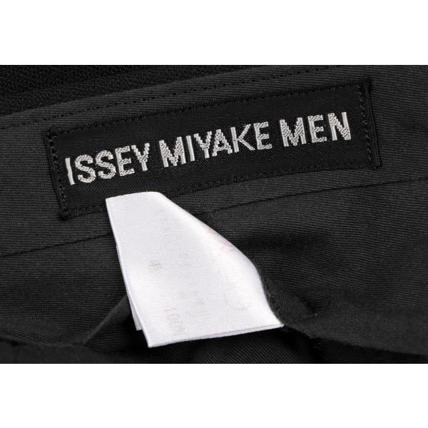 イッセイミヤケメンISSEY MIYAKE MEN ウールツータックパンツ 黒XL 【メンズ】｜playful-1shop｜10