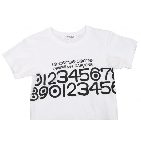 コムデギャルソン×コルソコモ10 Corso Como COMME des GARCONS ラバーナンバープリントTシャツ 白S 【レディース】｜playful-1shop｜02