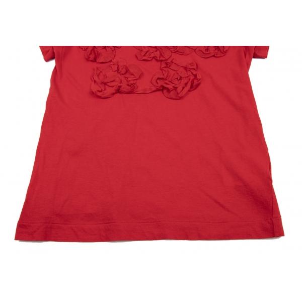 トリココムデギャルソンtricot COMME des GARCONS 製品洗いコットンフロント装飾Tシャツ 赤S位 【レディース】｜playful-1shop｜06