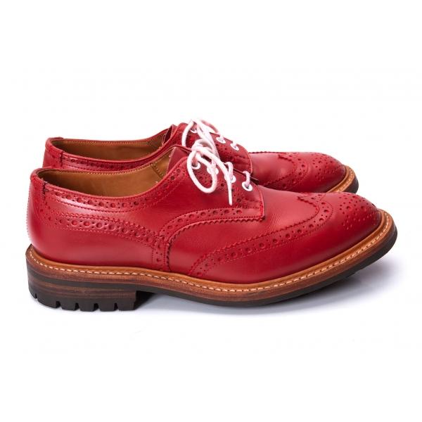 Tricker's トリッカーズTricker's バートン レザーシューズ 赤 Tricker's トリッカーズTricker's バートン レザーシューズ 赤