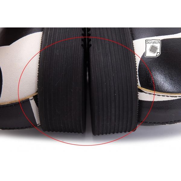 【コムデギャルソン】ナンバリング　レザーシューズ　オフホワイト　革 コムデギャルソン】ナンバリングレザーシューズオフホワイト革