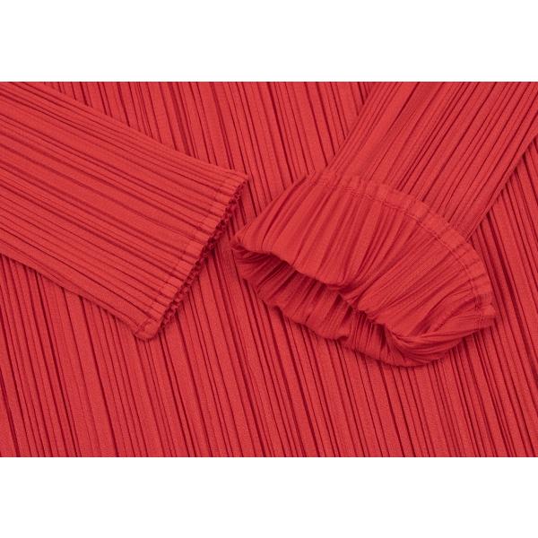 PLEATS PLEASE プリーツプリーズPLEATS ハイネックカットソー 赤