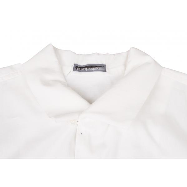 meイッセイミヤケ　ジャケット　白 ISSEY MIYAKE イッセイミヤケメンISSEY MEN シワプリーツジップ